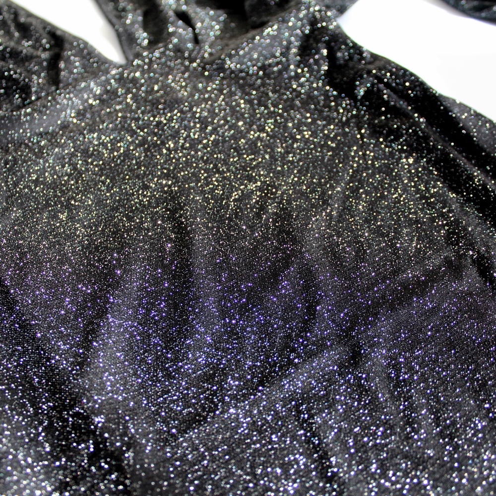 CrissCross Open Back Plunging V Ring Lurex Dress - Picture 8 of 8